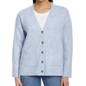 Ella Moss Blue Merle‎ Women's Cozy Cardigan Pockets Size XL